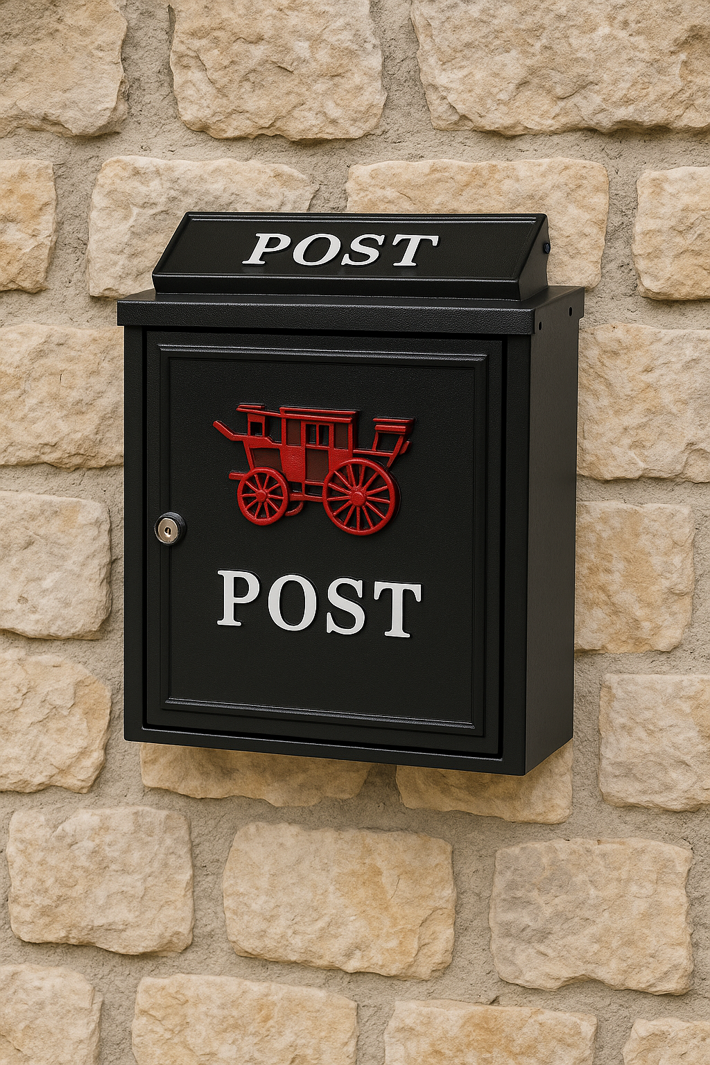 Wandbriefkasten Postkasten Briefkasten klassischer Stil.
