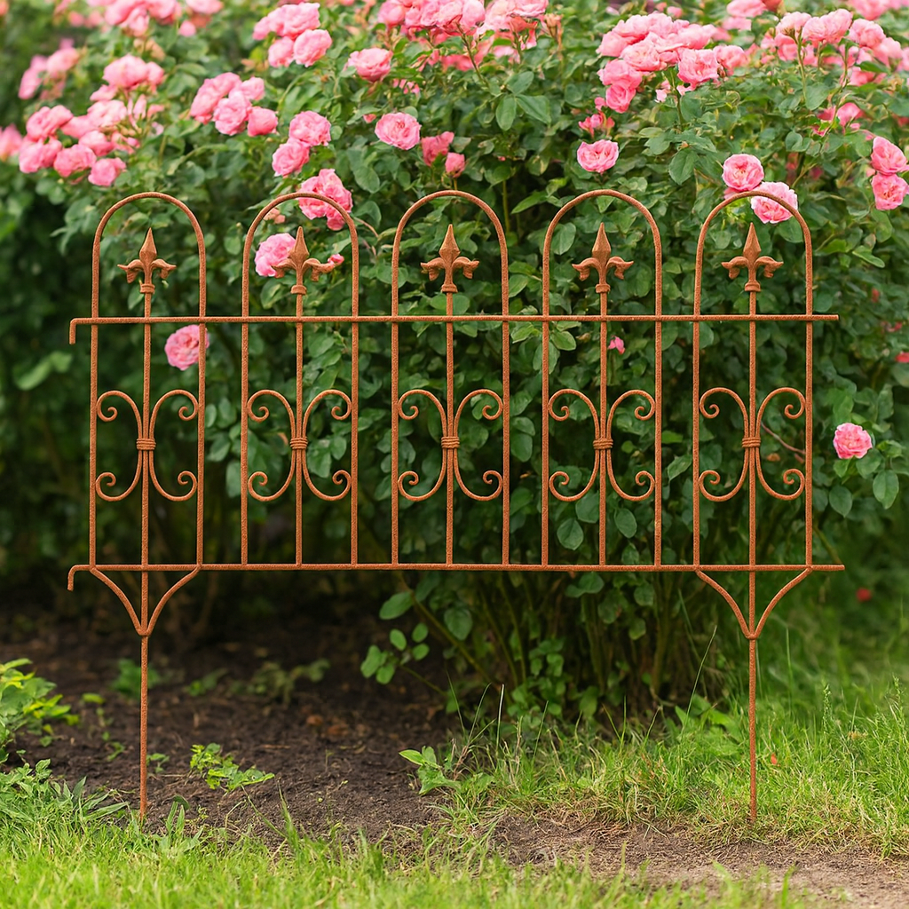 Handgefertiger Gartenzaun aus Volleisen Handgefertiger Gartenzaun aus Volleisen